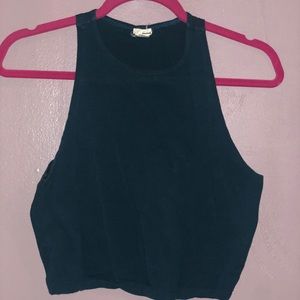 GARAGE FOREST GREEN CROP TOP SIZE L